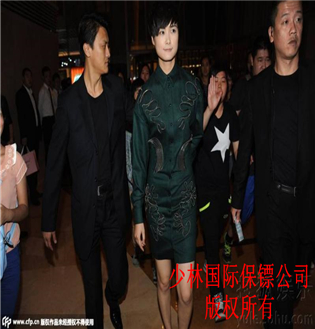 Shaolin international bodyguard company bodyguard escorting Li Yuchun